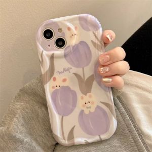 3D Fashion Cartoon Cute Tulip Phone Case: Soft Shock-proof Protection for Samsung Galaxy A54 5G