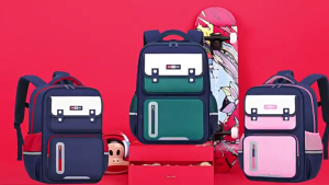 UISNMALL#UB1198 Fashionable Backpack Primary School Girls Boys School Bags 1-6th Grade Backpack Large Capacity