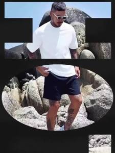 PAZHAOLANG | Oversized Premium Cotton White Short Sleeve T Shirt