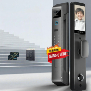 Face Recognition Fingerprint Electronic Peephole Smart Door Lock