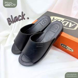 7F13 รองเท้าแตะสวม ผู้ชาย  ADDA แอ็ดด้า รองเท้าลำลอง พื้น PVC หนังนุ่ม ไซส์ 39-44