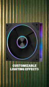 Armaggeddon ARGB Kit 8000 120mm PWM Infinity Mirror PC Case Fan Forward Reverse Silent RGB Cooling Fan