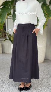 YEPPUOUTFIT - Arin Skirt | Basic Rok Flare Linen Twill Lucu Nyaman untuk Daily Kerja atau Kuliah