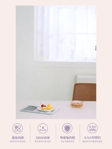 XIAO.MI 8 In 1 Multi Electric Stew Pot Electric Rice Cooker Porridge Soup Stew Lunch Electric Stew Pot Mini Electric Slow Cooker Rice cooker Baby Complementary Food Electric Stew Cooke 電燉鍋 迷你电炖锅 电饭盒