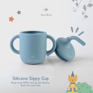Benben Silicone Sippy Cup with Handle - Cangkir Bayi