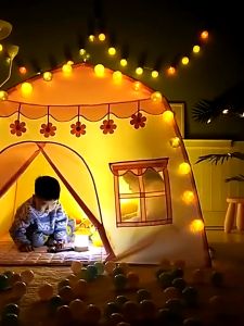 SHENAR TENDA ANAK CASTLE TENDA MAINAN ANAK TENDA PORTABLE MOTIF PRINCESS / TENDA INDOOR MAIN ANAK / TENDA MODEL RUMAH RUMAHAN DENGAN JENDELA DAN PINTU