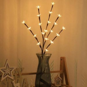 1pc 20LED Cherry Blossom Tree Landscape Lighting Battery Powered Used for Home Garden Wedding Birthday Christmas Festival Part