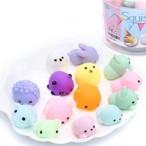 【COD】Squishies Squishy Toy 24pcs Party Favors for Kids Mochi Squishy Toy moji Kids Party Favors Mini Kawa Mini Animal Squid Toy Cute Squeeze Ball Toy Stress Relief Anxiety Toys Party