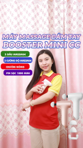 Súng massage cầm tay Booster MINI CC - Tích hợp chườm nóng cải thiện đau mỏi cơ bắp nhanh chóng