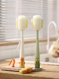 แปรงแก้ว5 in 1 แปรงล้างแก้ว แปรงล้างขวด ฟองน้ำล้างแก้ว ฟองน้ำล้างขวด ล้างแก้วน้ำ อเนกประสงค์ ด้ามยาว 360 องศา-254