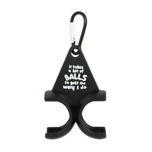 Funny Golf Ball Holder Golf Accessories Black 3D Printed Golf Tee Holder Sports Gift for Golfers Men 1pcs