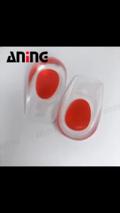 ชุดซิลิโคนส้นถ้วยพื้นรองเท้าด้านในแผ่นนุ่มครึ่ง กำหนดส้นเท้าผ้าบรรเทามีปวด 7 ประเภท มีหมายเลข 20-26 กรัม