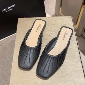 Casual Outdoor Womens Slip-On Sandals Flat Bottom Slipper Flat Heel PVC Material Everyday Wear Spring Summer New Style