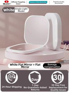 IMLUCKY | Portable Magnifying Lighted Makeup Mirror Dual-Sided