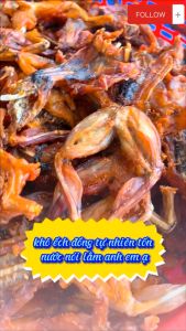Khô Ếch Xả Ớt Thiên Nhiên Chiên Giòn Thơm Nức( Tặng Kèm Sốt Tắc Chấm Hải Sản) - ĐẶC SẢN MINH TRIẾT