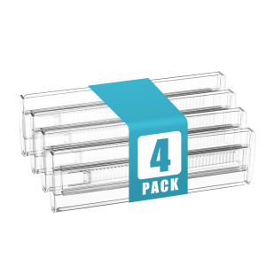 Drawer Dividers 4/6/8/12 Pack Plastic Drawer Dividers for Baby Clothes Kitchen Cutlery and Office Storage Easy to Install