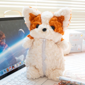 Túi Đựng Đồ Dùng Học Tập Hình Chú Chó Dễ Thương Dung Tích Lớn Túi Đựng Bút Chì Di Động Túi Đựng Đồ Dùng Văn Phòng Phẩm Đa Năng