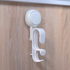 ODOROKU x Taili One Push Bucket Pail Holder Bathroom Wall-Mounted Storage Washbasin Hooks Kitchen Suction Cup Hanging Washbasin Suction Cup Holder Racks Double Layer