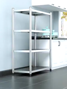 🇸🇬 Kitchen Organizer Storage Rack Stainless Steel Kitchen Rack Microwave Oven Rack Metal Rack / Shelf Rack