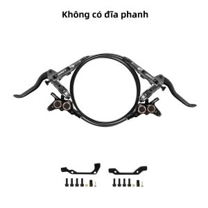 L-TWOO | Bộ Phanh Đĩa Thủy Lực LTWOO 4 Pít-tông Dành Cho Xe Đạp Tay Lái Thẳng - Phanh Trước Sau Cần Phanh Thủy Lực Bộ Chuyển Đổi Dây Dẫn Phụ Tùng Xe Đạp