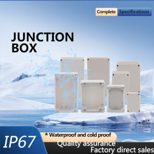ABS plastic housing outdoor waterproof junction box housing outdoor waterproof box grey/translucent cover junction box