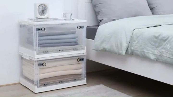 Jg Acrylic Storage Box 120l Collapsible Stackable Large Capacity Jg Acrylic Storage Box 120l Collapsible Stackable Large Capacity