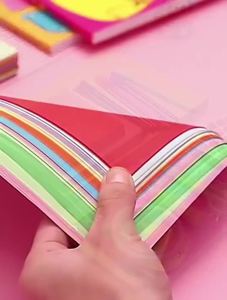 A4 Origami Paper Multipurpose 10 Colors Random Stationery Printer Copy Paper for Business Home Office Use