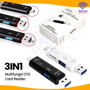 [COD] NANVAN OTG USB 2IN1 MICRO USB / TYPE C CARD READER FUNCTION