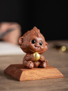 Creative Ceramic Cute Little Monkey Decoration Mascot Twelve Zodiac Monkey Home Office Table Decorations Decoration