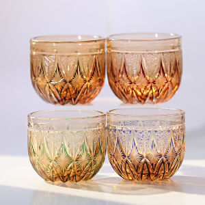 60 ml Handcrafts Japanese Style Edo Kiriko Sake Glass Amber Colored Min Shot Glass Green For Soju Liquor Black Red Black Green