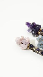 1pc Natural Raw Crystal Wand Handcrafted Magic Scepter Home Decor Ornament Gift for Halloween & Christmas