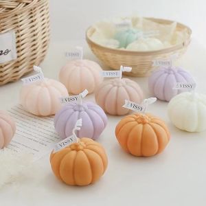 OurHome [พร้อมส่ง] เทียนฟักทอง Pumpkin candle เทียนหอม ของขวัญเล็ก ๆ ที่สร้างสรรค์ ของตกแต่งบ้านแฮนด์เมด อุปกรณ์ประกอบฉากภาพ เทียน Halloween ฮาโลวีน