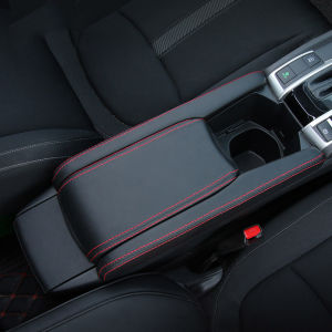 Car Center Console Armrest Box Cover Leather Trim Accessories For Honda Civic 10th Gen 2016 2017 2018 2019 2020 Civic X FC