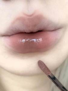 Cool Gray Brown Lip Mud Low Saturation Matte Finish Tea Brown Rice Brown Light Lipstick Mirror Lip Glaze Makeup Storage Box