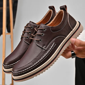 Fashion Leisure British Style Low Cut Mens Leather Shoes