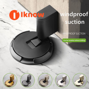 I know Non-Punch Heavy Duty Stainless Steel Magnetic Door Stopper Mute Door Stop Hidden Door Holders Door Resistance Nail-free Doorstop
