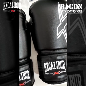 Excalibur CHALLENGER 8054 Premium PVC Boxing Gloves – Black Red Blue