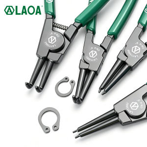 LAOA | LAOA 9" Snap Ring Pliers CR-V Steel Internal/External Straight/Bent Tips for 40-100mm Auto Repair Tools