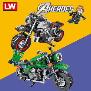 Lele Brother | Bộ Lắp Ráp Xe Máy Captain America MK2