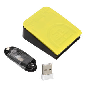 Arealer | Single Foot Switch Pedal High Sensitivity Foot Switch Wireless 2.4G Wired USB Three Connection Mode Ergonomic Foot Switch Pedal