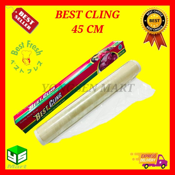 plastik wrap pembungkus buah dan makanan best cling 45 cm