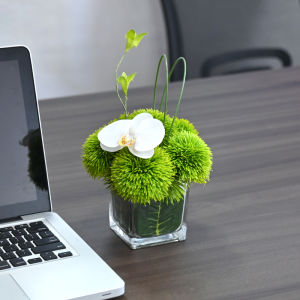 Glass Flower Vase Artificial Flowers Living Room Coffee Table Decorative Pieces Conference Table Flower Arrangement Dining Table Decoration