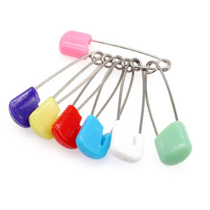 Colorful Safety Pins Colored Metal Safety Pins Small Safety Pins for Clothes DIY Crafts Pins Garment Sewing Accessories 24pcs