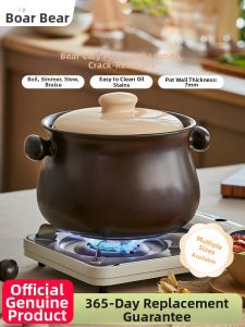 Bear | High-Temperature Resistant Ceramic Pot for Gas Stove