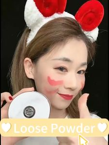Loose Powder，Vitality Natural Soft Skin Lightweight Honey Powder Breathable Brightening Concealer Oil Control Sweat-Proof Waterproof 9-Color Not Easy to Take Off Makeup Cosmetics