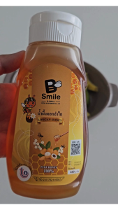 น้ำผึ้งดอกลำใยแท้ จัดหวัดลำพูน เกรดพรีเมี่ยม ขวดบีบ 3ขวด พกพาสะดวก ขนาด 480กรัม. สินค้าเกษตรกรไทย