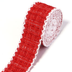 3 Thước/Cuộn Màu Tweed Phong Cách Kẻ Sọc Ruy Băng 4Cm Chiều Rộng DIY Handmade Cung Tên Phụ Kiện Tóc Chất Liệu Hoa Bao Bì Quà Tặng Polyester