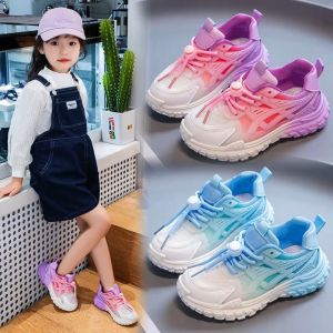 Giày thể thao bé gái phối màu thoáng mát êm chân Giày đi học bé gái Giày cho bé gái - Mẫu mới LGG114