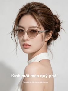 LKOE | Ultraviolet Protection Metal Oval Small Frame Sunglasses