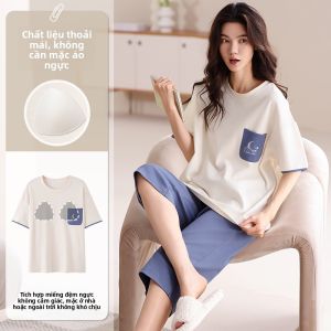 Bộ đồ ngủ nữ MiiOW làm bằng vải cotton có đệm ngực